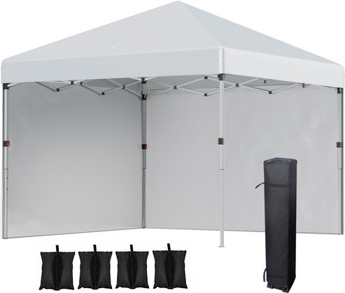 Outsunny Pavillon, LxBxH: 297 x 297 x 274 cm - grau