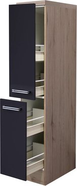 Flex-Well Demi-Apothekerschrank »Impera«, anthrazit, Spanplatte melaminbeschichtet - grau