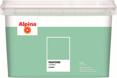 ALPINA Wandfarbe »PANTONE«, Lichen, matt, 2,5 l - gruen