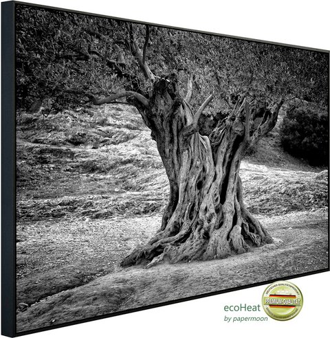 papermoon Infrarotheizung »EcoHeat - Baum Schwarz + Weiss«, Matt-Effekt - bunt