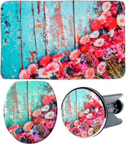 Sanilo Bad-Accessoire-Set, 3-tlg., Spring - rosa