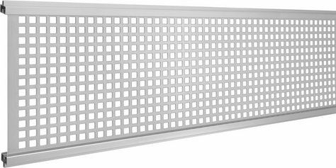 Mr. GARDENER Design Inlay »Donatus«, BxHxT: 179 x 20,1 x 2 cm, für WPC-Steckzaunsystem Donatus - silberfarben