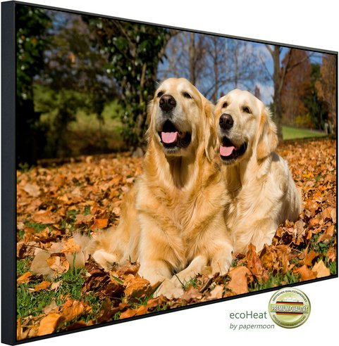papermoon Infrarotheizung »EcoHeat - Golden Retriever«, Matt-Effekt - bunt