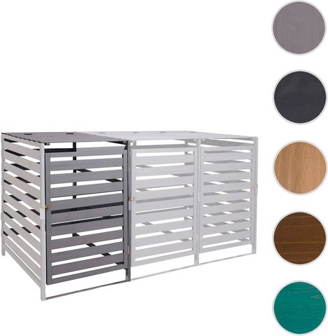 MVG Erweiterung für Mülltonnenverkleidung »MVG-H62«, XL 1er/2er, BxHxT: 67 x 114 x 97 cm, Holz - grau