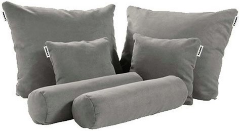 PHOENIX Kissen-Set »Audrey«, Polyester, geeignet für: Boxspringbett, 6 Stück - grau