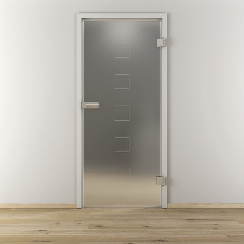 NOVADOORS Glasdrehtür »NOVA 505«, matt - transparent