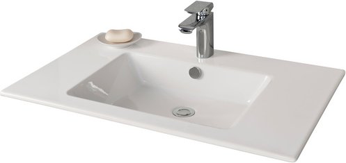 FACKELMANN Waschbecken »KERA810«, BxHxT: 81x16,5x51 cm - weiss