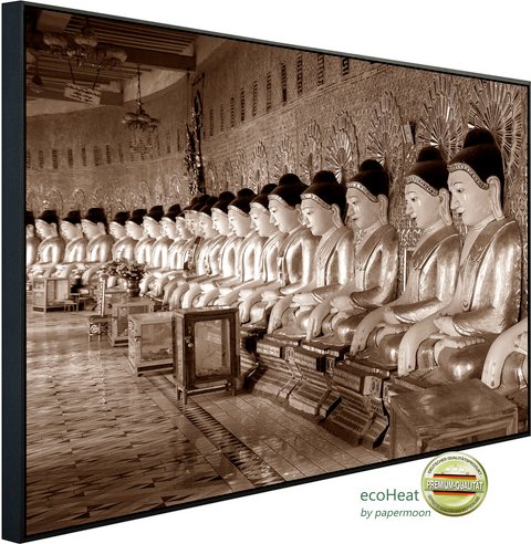 papermoon Infrarotheizung »EcoHeat - Chinesische Figuren Sepia«, Matt-Effekt - bunt