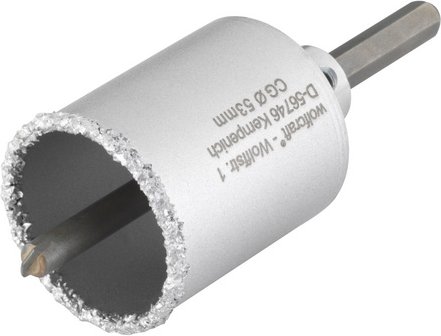 WOLFCRAFT Bohrkranz, Ø: 53 mm, Hartmetall - silberfarben