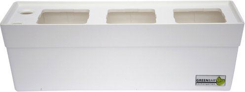 GREENBAR Kräuterbox, mit Bewässerungssystem und Wasserstandsanzeige - weiss