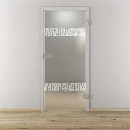 NOVADOORS Glasdrehtür »NOVA 550«, matt - transparent