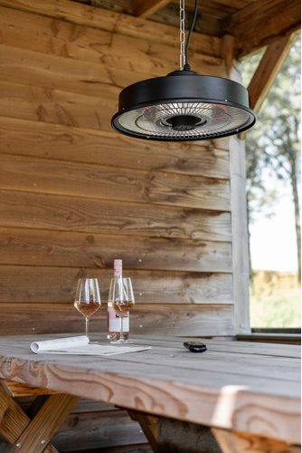 EUROM Terrassenheizstrahler » Partytent heater 1500 RC«, für Flächen bis max. 15 m² - schwarz