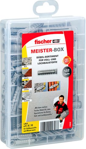 FISCHER Dübel-Box, 7,5 mm, Kunststoff - grau