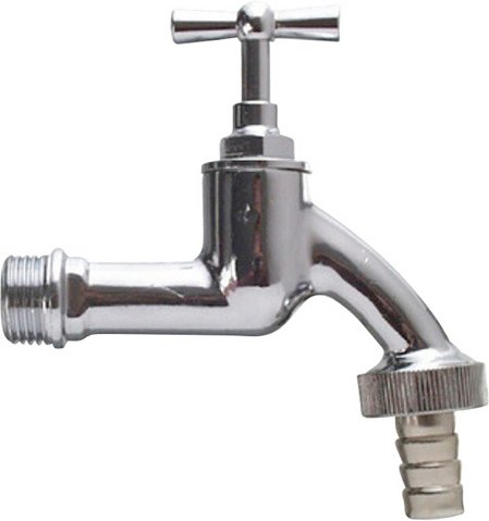 WELLWATER Auslaufventil, Messing, 1/2" - silberfarben