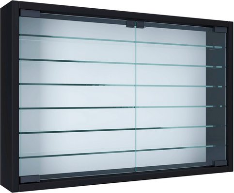 VCM Hängevitrine »Mandosa«, BxHxL: 60 x 40 x 10 cm - schwarz