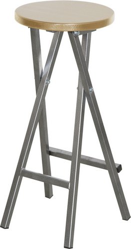 FUN STAR Barhocker, ØxH: 35 x 82 cm, Kiefernholz - braun