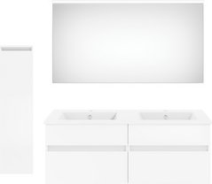 Get2You Badmöbel-Set »twenty one«, 5-teilig, Waschbecken BxHxT: 122 x 1,5 x 51 cm, montiert - weiss