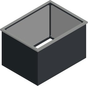 KGT Schneckenkante »Aluminium-Hochbeet 130«, alufarben, HxL: 3 x 130 cm - silberfarben