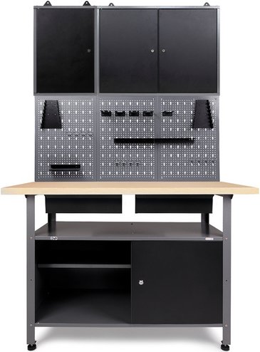 Ondis24 Werkstatt-Set »Fritz«, anthrazit, Metall - schwarz