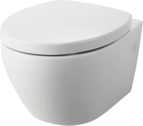 WELLWATER Wand-WC-Set, Keramik, weiß - weiss