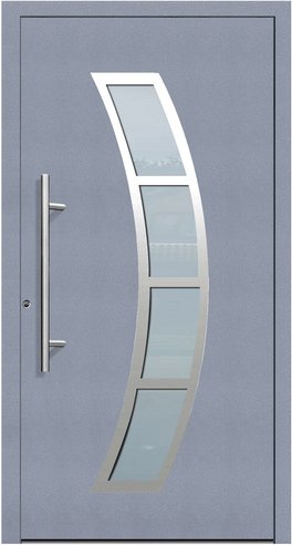 KNOCK Flügelüberdeckende Kunstoff-Haustür »Terra«, grau