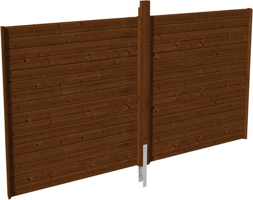 SKANHOLZ Rückwand, Breite: 355 cm, nussbaum