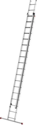 HAILO Alu-Schiebeleiter »S80 ProfiStep duo«, 2x18 Sprossen, Aluminium - silberfarben
