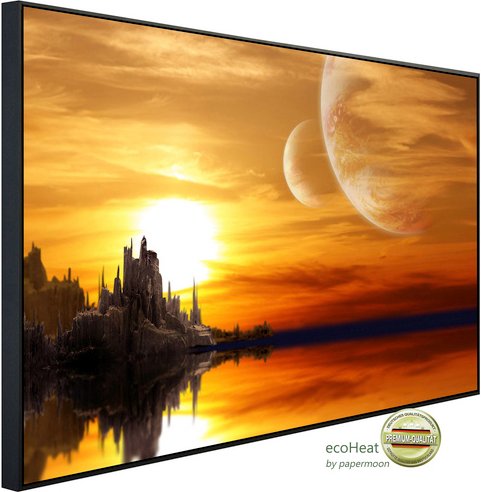 papermoon Infrarotheizung »EcoHeat - Fantasie Landschaft«, Matt-Effekt - bunt