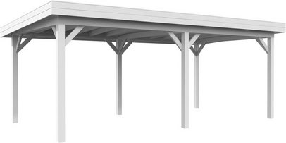 Thumbnail - PALMAKO Pavillon »Lenna«, Aufstellmaße BxTxH: 628 x 340 x 245 cm, lackiert, Holz - weiss