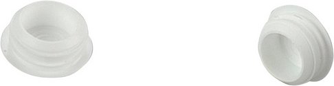 LIEDECO Verschlussstopfen, Kappe, 8 mm, 6 Stück, Weiß - weiss