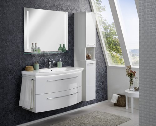 FACKELMANN LED-Band, BxHxT: 110 x 1,6 x 1,6 cm, 4250 K, neutralweiß, 5.3W - weiss