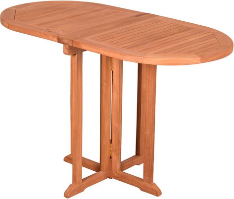 DEVRIES Balkontisch »Woodie«, BxHxT: 120 x 75 x 60 cm, Tischplatte: Teakholz - braun