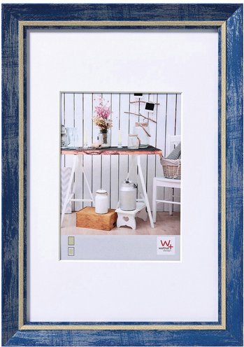 Walther Design Bilderrahmen »Chalet«, BxL: 42,5 x 52,5 cm, blau, Kunststoff