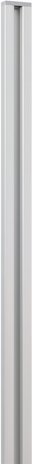 Mr. GARDENER Wandanschlussprofil »Turino/Donatus«, 25x68x2000 mm (BxTxH), silberfarben, f. Turino/Donatus
