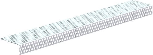 SAREI Lochblechprofil, BxL: 70 x 1000 mm, Aluminium, natur - braun