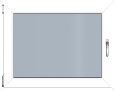 RORO Kunststoff-Fenster »KOMFORT B70«, BxH: 100 x 75 cm, Klarglas - weiss