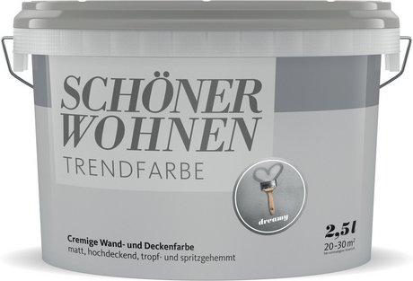 Thumbnail - SCHÖNER WOHNEN FARBE Dispersionsfarbe »Trendfarben«, Dreamy, matt - grau