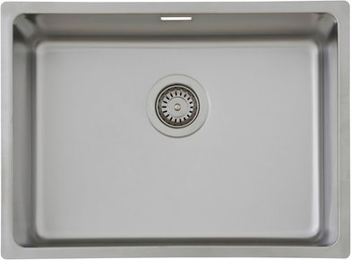 RESPEKTA Spüle, BxHxL: 59 x 22,5 x 43,5 cm, Edelstahl - silberfarben