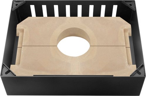 JUSTUS E-Block, BxL: 45,5 x 50,5 cm, Stahl - schwarz