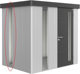 BIOHORT Lichtpaneel »Neo«, getönt, LxB: 32 x 207 cm, silber-metallic - grau