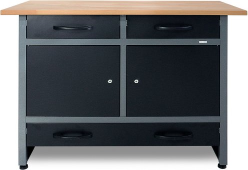 Ondis24 Werkbank »Werner Plus«, BxHxT: 120 x 95 x 60 cm, Metall - grau