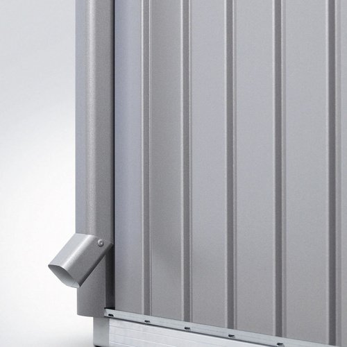 Thumbnail - BIOHORT Regenfallrohr »AvantGarde«, Stahlblech, B x H: 3,9 x 182 cm - grau