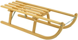 RESS Schlitten, beige, Holz, BxHxL: 34 x 23 x 90 cm