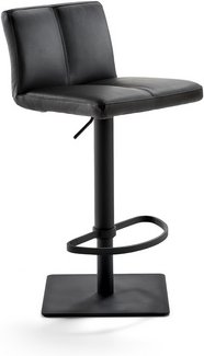 Mayer Sitzmöbel Barhocker »1285«, Breite: 42 cm, höhenverstellbar, Leder, schwarz