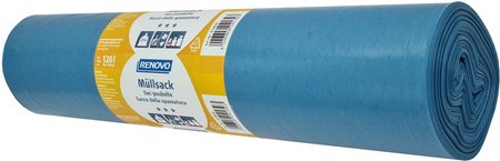 RENOVO Müllsäcke, BxL: 70 x 110 cm, 120 L - blau