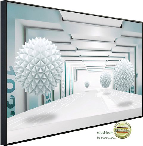 papermoon Infrarotheizung »EcoHeat - Abstrakt 3D Effekt«, Matt-Effekt - bunt