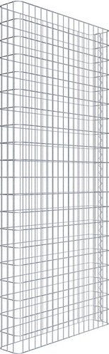 Thumbnail - Gabiona Gabionenzaun, silbergrau, Maschenweite 5 cm x 10 cm - silberfarben