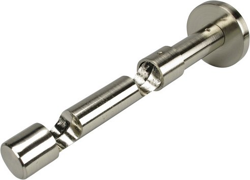 LIEDECO Gardinenstangen-Träger, Ø 20 mm, Metall - silberfarben