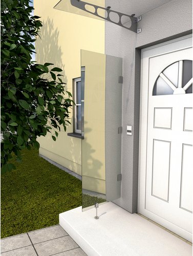 GUTTA Seitenblende, BxH: 60 x 200 cm, transparent