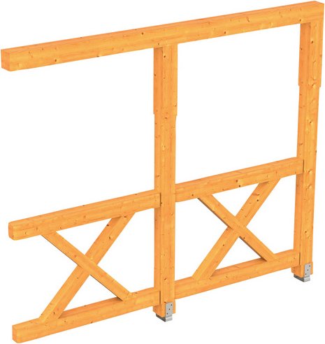 SKANHOLZ Seitenwand, B x H: 78,5 x 210 cm, Holz, Farbe: natur